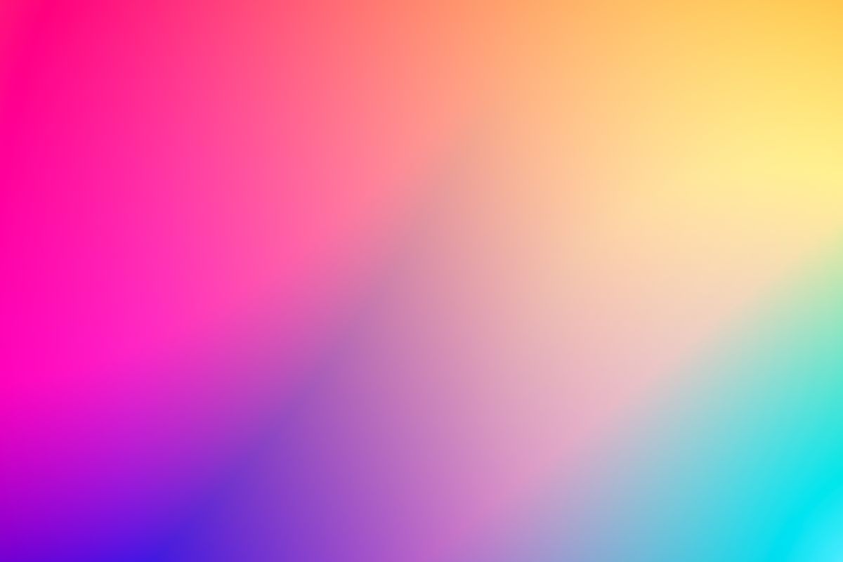 Smooth pink and yellow color gradient